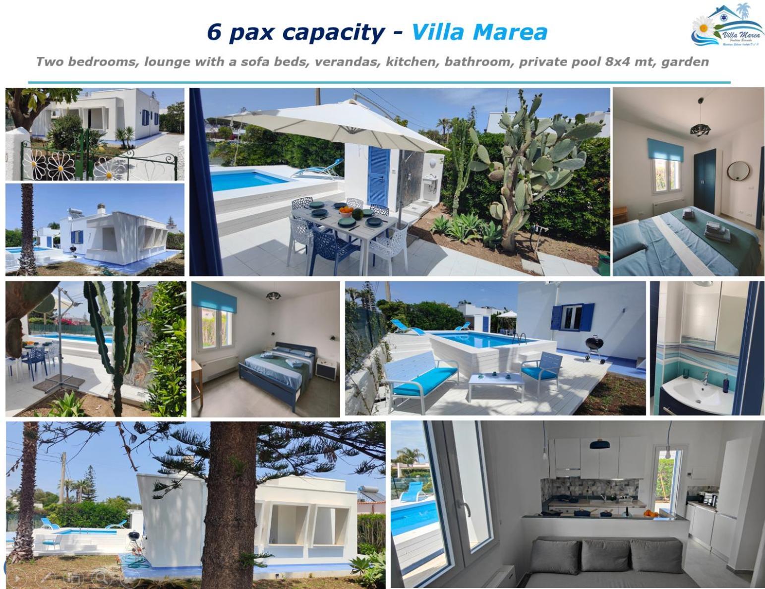 Pool Seaside Relais - Ville Ninfea, Marea, Rosa E Cassiopea فونتاني بيانكي المظهر الخارجي الصورة