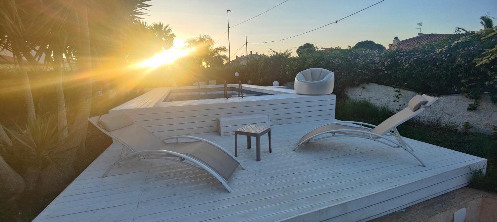 Pool Seaside Relais - Ville Ninfea, Marea, Rosa E Cassiopea فونتاني بيانكي المظهر الخارجي الصورة